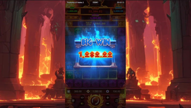 Treasures of Hades 2 — gran ganancia en la cuadrícula extendida de 7x7 en la slot de Rectangle Games